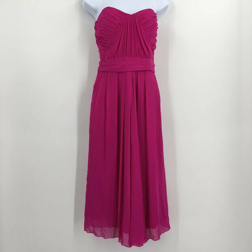 Badgley Mischka Dress Strapless Sweetheart Empire